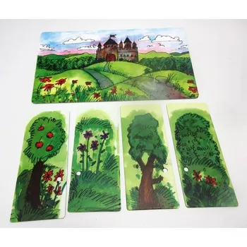 Oboustranně kulisy k divadlu Před zámkem, Na zámku