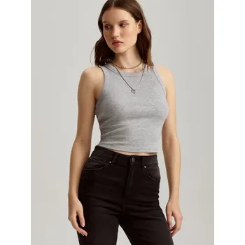 Crop top - M - House - světle šedá - 329DW-09M