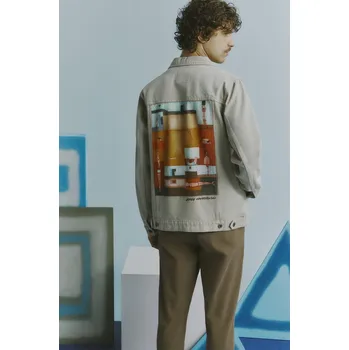 Dámská casual bunda Bavlněná džínová bunda Medicine béžová barva, přechodná RS24.KUM620 80X, vel. L