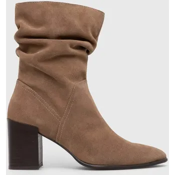 Dámské kozačky Semišové boty Medicine RW23.OBD406 béžová 80X, EUR 40