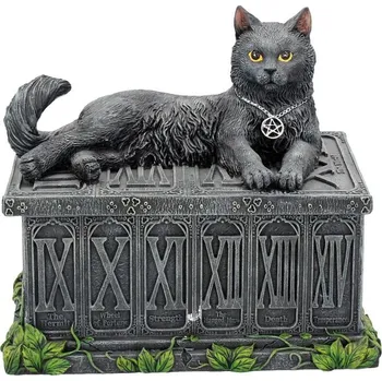 Krabička na taroty s magickou kočkou