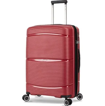 Střední cestovní kufr na kolečkách TSA 70l Snowball A94103 červená