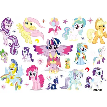 Odstranitelné tetování Smyvatelné tetování pro děti - KONÍCI PONY CG183