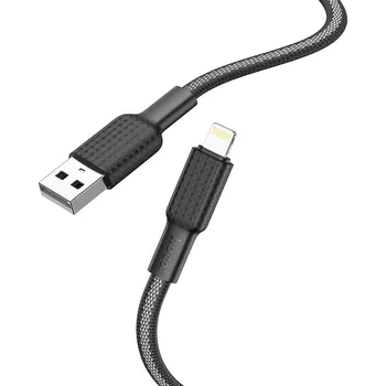 HOCO kabel USB do iPhone Lightning 8-pin 2,4A Jaeger X69 1m černá bílá