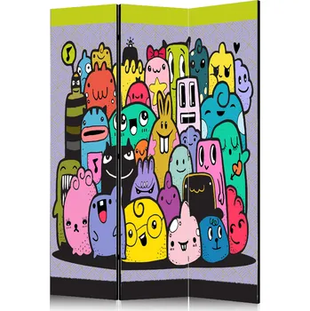 Paraván Paraván - Příšerky ze 3. C třídy Velikost: 135x172 cm, Provedení: Jednostranný