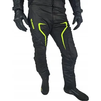 Moto bunda RIDA FLEX Pánské textilní moto kalhoty na motorku černo-fluo vel. M