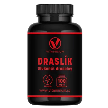 Léky na klouby a kosti Vitaminum DRASLÍK Glukonát draselný - 100 kapslí