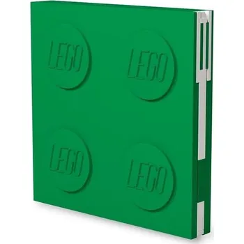 Diář LEGO Zápisník zelený s gelovým perem jako klipem