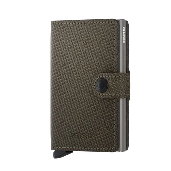 Peněženka Kožené pouzdro na karty SECRID Miniwallet Carbon Khaki