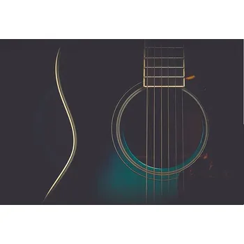 Obraz Plakát v bílém rámu do obýváku ložnice 70x50 kytara moderní obraz