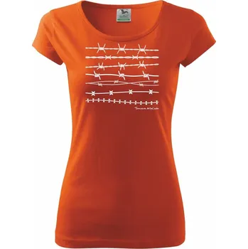 Dámské tričko Tomiova abeceda - Dámské triko Pure - 3XL ( Oranžová )