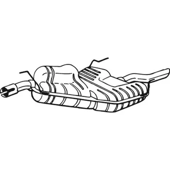 Tlumič výfuku Zadní tlumič výfuku BOSAL 215-001