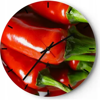 Hodiny Nástěnné hodiny do kuchyně 30x30 Gastronomie Skleněné hodiny do obýváku Tiché