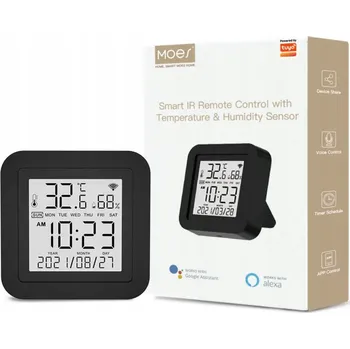 ČIDLO TEPLOTY A VLHKOSTI S IR OVLADAČEM TUYA WIFI