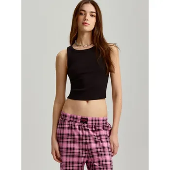 Dámské tričko Crop top - XS - House - černá - 329DW-99X