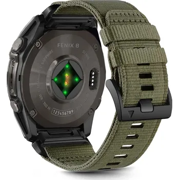 Řemínek na hodinky ŘEMÍNEK TECH-PROTECT NYLON CLASSIC GARMIN FENIX 5X / 5X PLUS / 6X / 6X PRO / 7X / 8 (51 MM) OLIVE GREEN