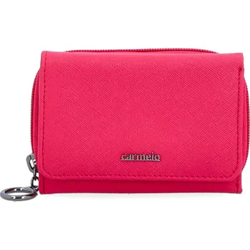 Deštník Carmelo 2121 F dámská kožená peněženka fuchsia