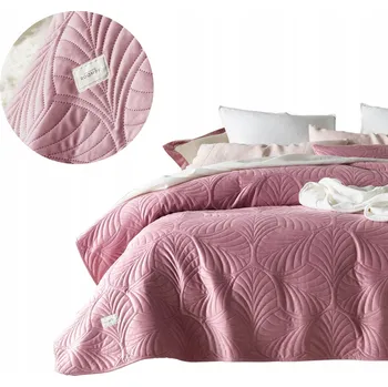 Prostěradlo Přehoz na postel Room99 polyester 240 cm x 220 cm růžový