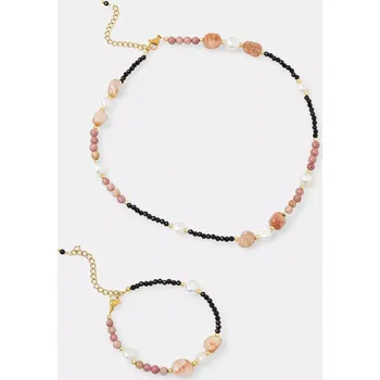 Náhrdelník Náhrdelník a náramek Answear.LAB 1028.CMS růžová 30X, vel. ONE SIZE