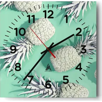 Hodiny Nástěnné hodiny do obýváku 40x40 Abstrakce Tiché hodiny Skleněné hodiny Bez hlučnosti