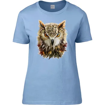 Dámské tričko Tričko Sova Druh: Dámské, Barva: Žlutá, Velikost: S