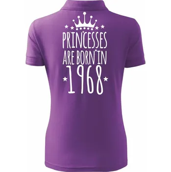 Princesses are born in 1968 - Polokošile dámská Pique Polo - L ( Fialová )