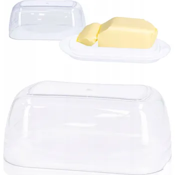 Máslenka Máslenka Cadro plastová průhledná, bílá