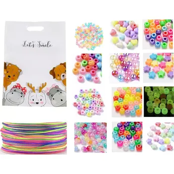 Korálek Dárková kreativní sada korálků Mix it nejen pro děti pro tvoření a navlékání DIY