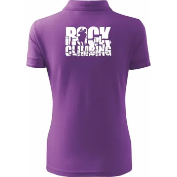 Rock climbing - Polokošile dámská Pique Polo - XS ( Fialová )