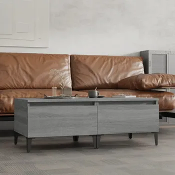 Konferenční stolek Odkládací stolky, 2 ks, šedý dub sonoma, 50x46x35 cm