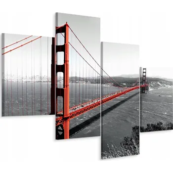 Obraz Čtyřdílný obraz MOST Panorama 3D efekt 160x100