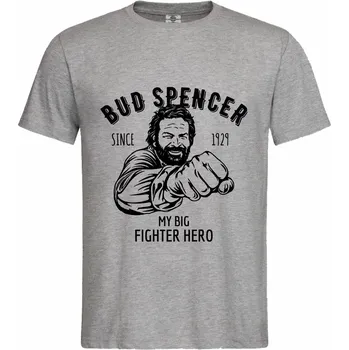 Pánské tričko Tričko Bud Spencer Druh: Pánské, Barva: Šedá, Velikost: XL