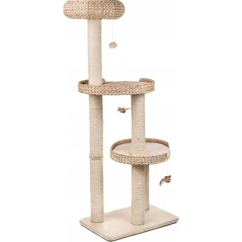 Zooplus Natural Home 3 škrabadlo pro kočky 101 cm béžová
