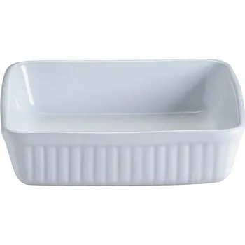 Zapékací mísa CLASSIC 24 cm, čtverec, bílá, kamenina, Mason Cash