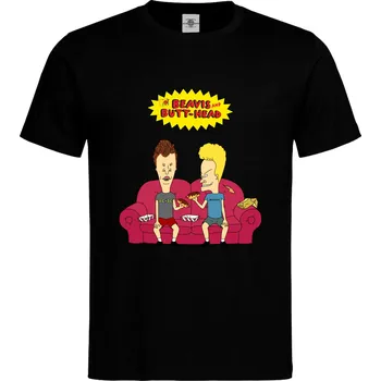 Pánské tričko Tričko Beavis And Butt-Head | MTV Druh: Pánské, Barva: Černá, Velikost: L