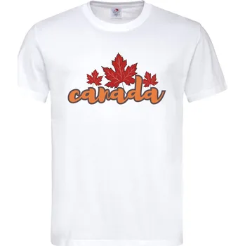 Dámské tričko Tričko Kanada Druh: Dámské, Barva: Bílá, Velikost: S