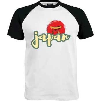 Pánské tričko Tričko Japonsko Druh: Pánské, Barva: Černo | Bílá, Velikost: S