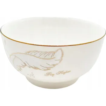KERAMICKÁ MISKA 16,6 cm ECRU ZLATÉ PÍRKO 150894