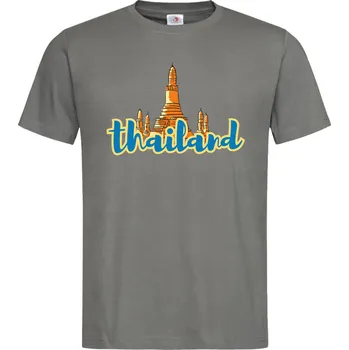 Pánské tričko Tričko Thajsko Druh: Dámské, Barva: Břidlice, Velikost: XL
