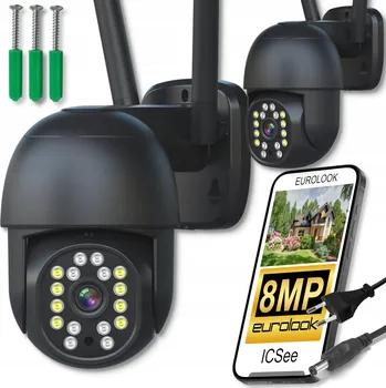 IP kamera OTOČNÁ VENKOVNÍ WIFI KAMERA 8MPX QUADHD SMART ZOOM DETEKCE MONITORING