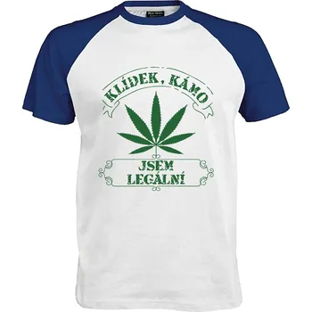 Pánské tričko Tričko Jsem legální Druh: Pánské, Barva: Royal | Bílá, Velikost: S