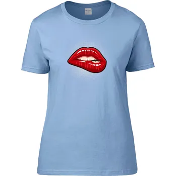 Dámské tričko Tričko Krásné Rty Druh: Dámské, Barva: Červená, Velikost: M