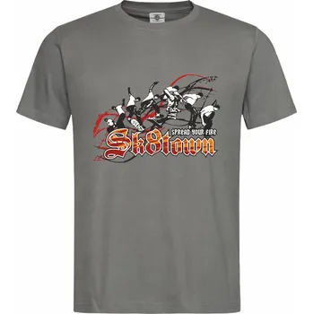 Pánské tričko Tričko Sk8town Druh: Pánské, Barva: Břidlice, Velikost: S