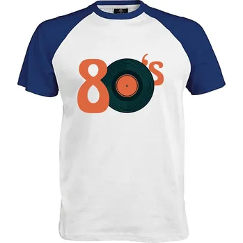 Pánské tričko Tričko Osmdesátky Druh: Pánské, Barva: Royal | Bílá, Velikost: S