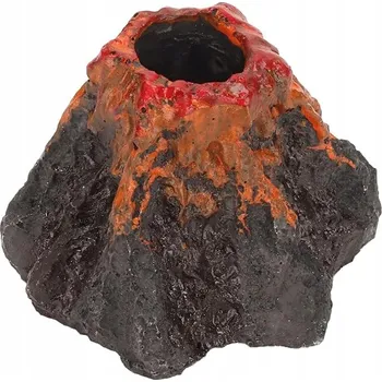 Dekorace do akvária Provzdušňovací vulkán do akvária | Krásná ozdoba do akvária | Dekorace