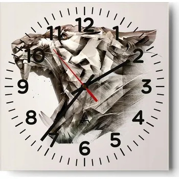 Hodiny Nástěnné hodiny do obýváku 40x40 Abstrakce Tiché hodiny Skleněné hodiny Bez hlučnosti