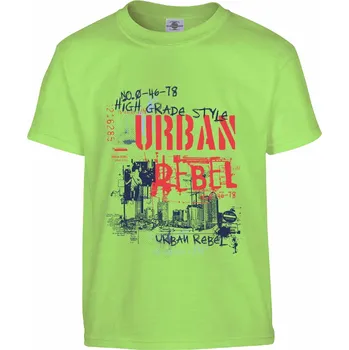 Pánské tričko Tričko Urban Rebel Druh: Dětské, Barva: Světle Zelená, Velikost: 110-XS