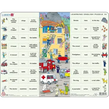 Puzzle Larsen výukové puzzle Angličtina 10: Záchranáři 54 dílků