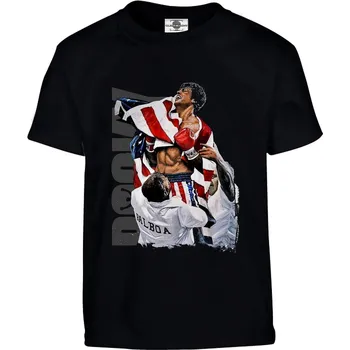 Chlapecké tričko Tričko Rocky IV Druh: Dětské, Barva: Černá, Velikost: 134-M