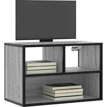 Televizní stolek vidaXL TV skříňka 60 x 31 x 39,5 cm kompozitní dřevo a kov [848916] Barva: šedá sonoma